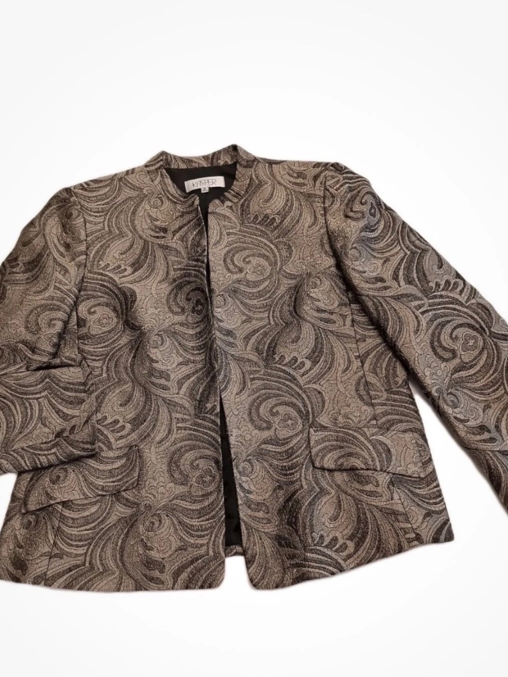 Kasper Jacquard Paisley Jacket Size 16 - Like New